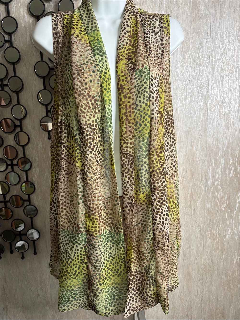 Susan Graver Printed Vest with pockets